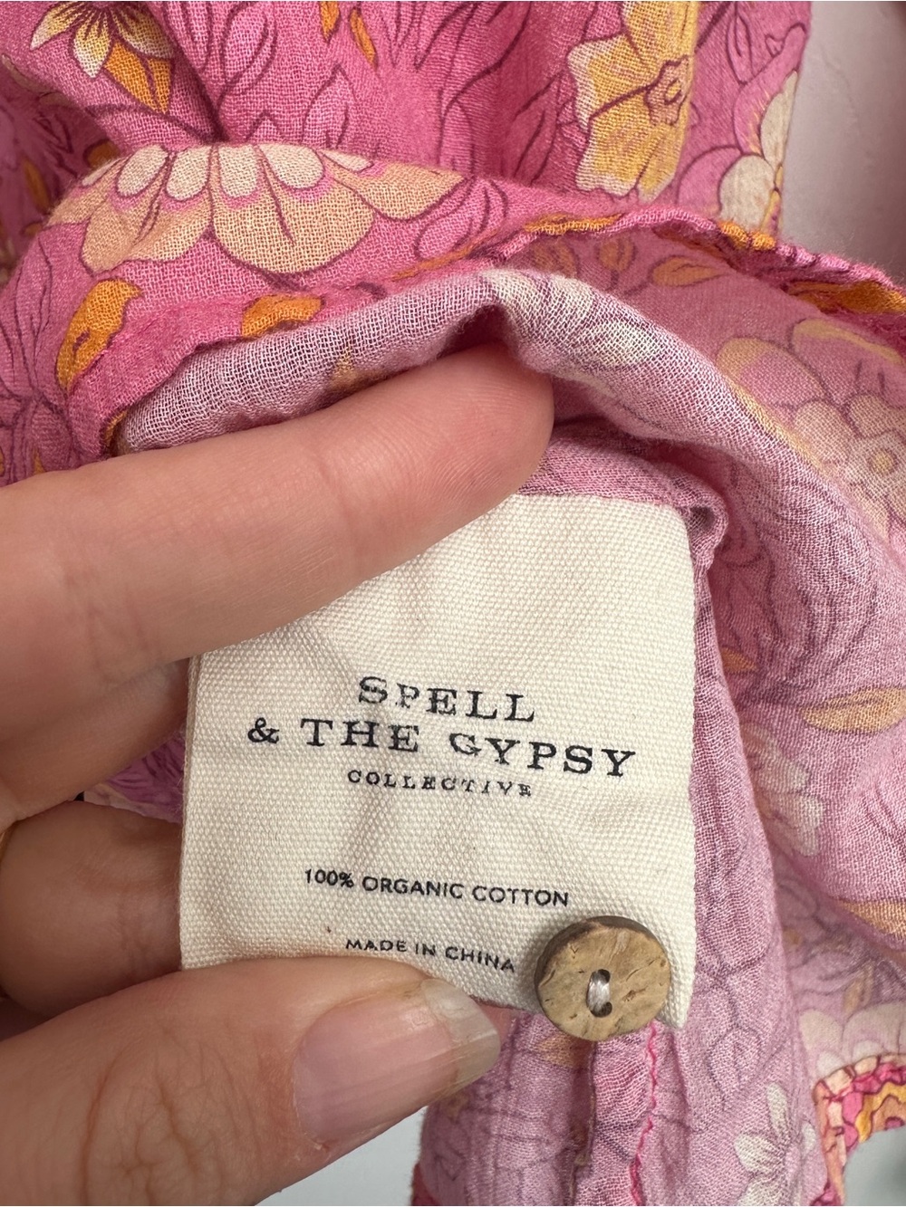 Spell Pink Printed Boho Beach Coverup - Picture 6 of 8